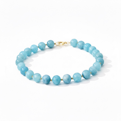 Ease By Nature, 12mm Chalcedony Necklace