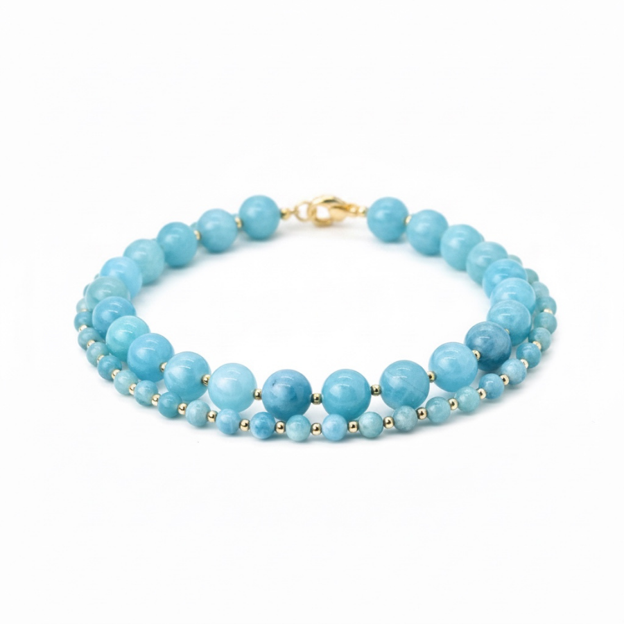 Ease By Nature, 12mm Chalcedony Necklace