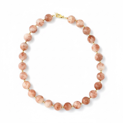 Radiant By Nature, Strawberry Quartz Necklace