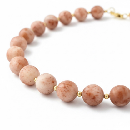 Radiant By Nature, Strawberry Quartz Necklace