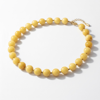 Optimistic By Nature - Yellow Jade Necklace